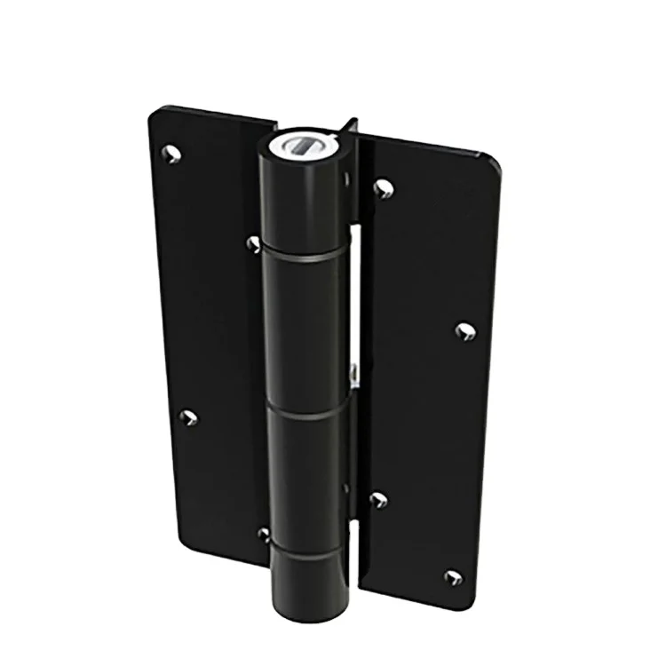 Folding Black Adjustable Spring Self Closing Aluminum Gate Hinges For Iron