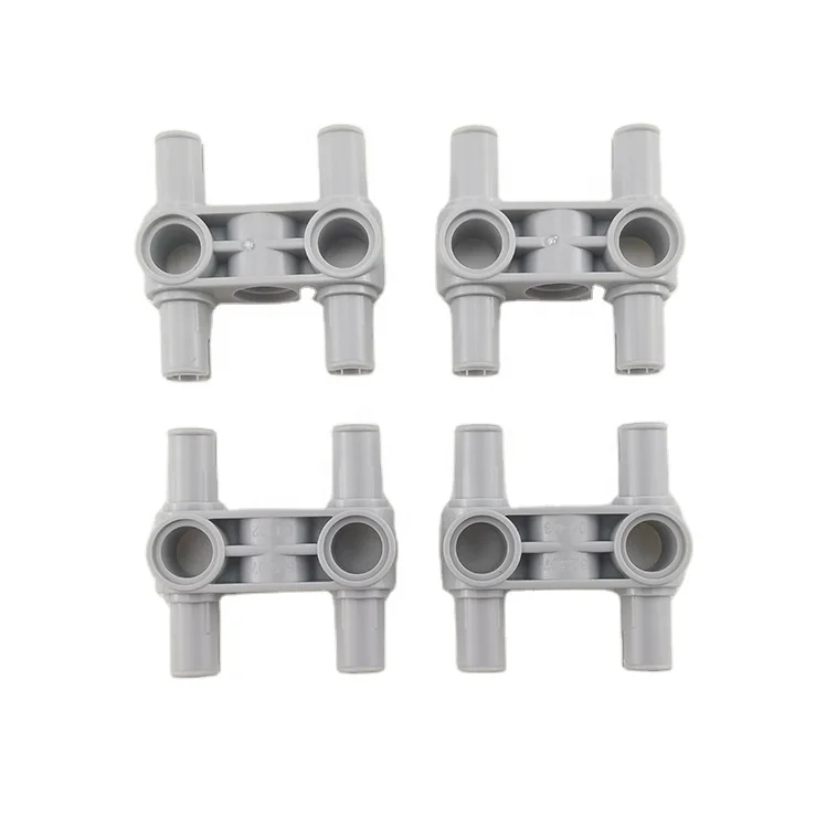 Plastic MOC Bulk Building Blocks, Pin Connector Perpendicular 3L with 4 Pins NO.48989