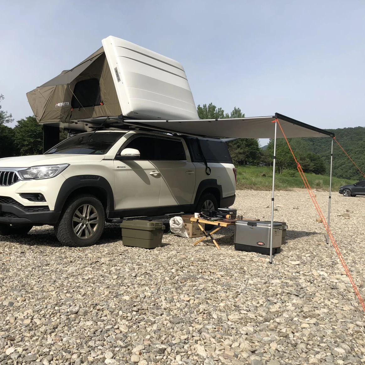 Оптовая продажа, алюминиевая раскладушка для автомобиля Yescamp, легкая палатка на крыше, 3-4 человека, для кемпинга