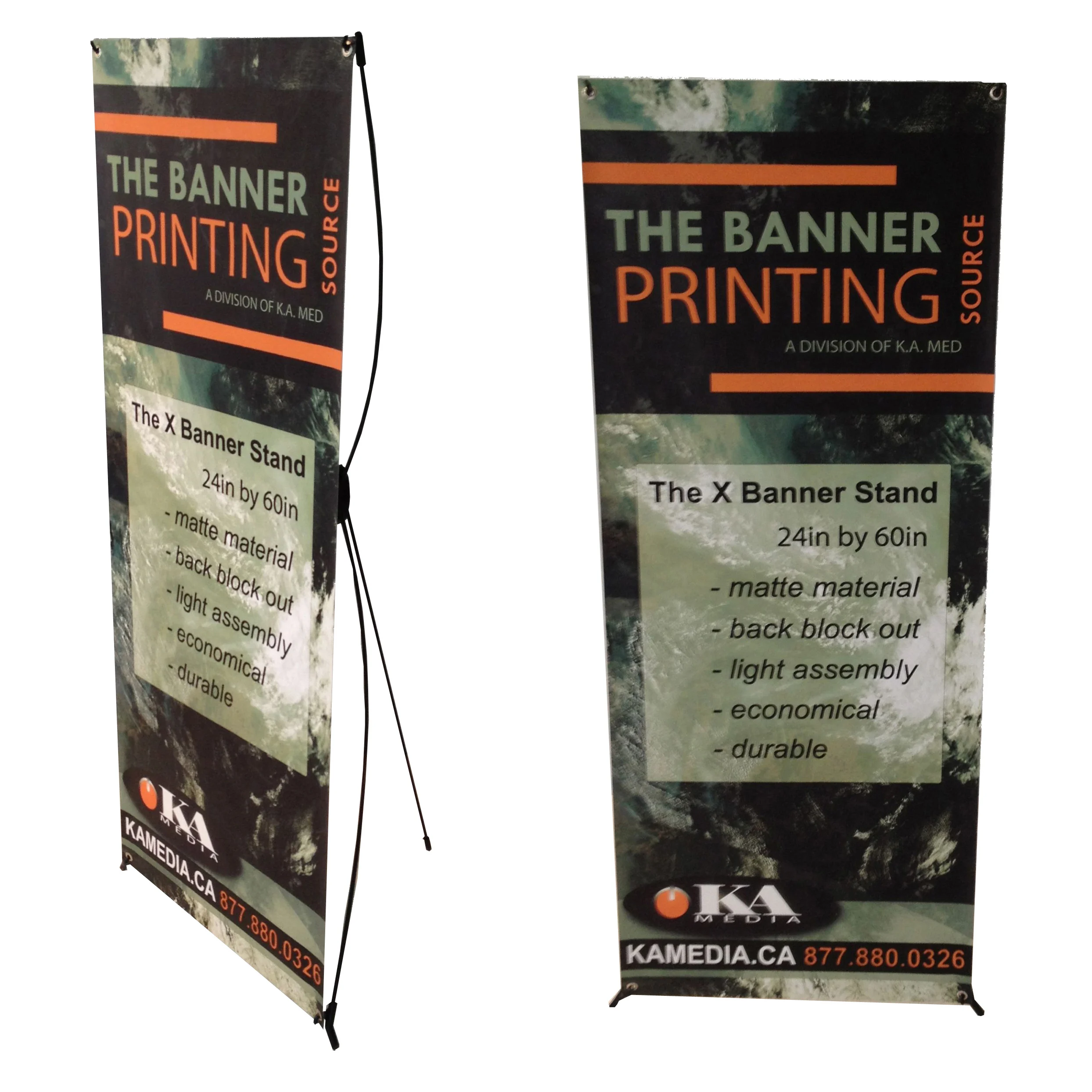 Banners with logo and stand tabletop mini X pop banner stand Customized