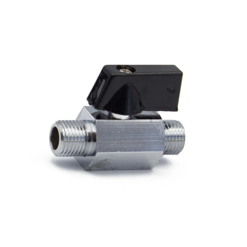 Low Moq 1/4 3/8 Standard Pn20 Chrome Gas Valve Male Thread Brass Mini Ball Valve For Room