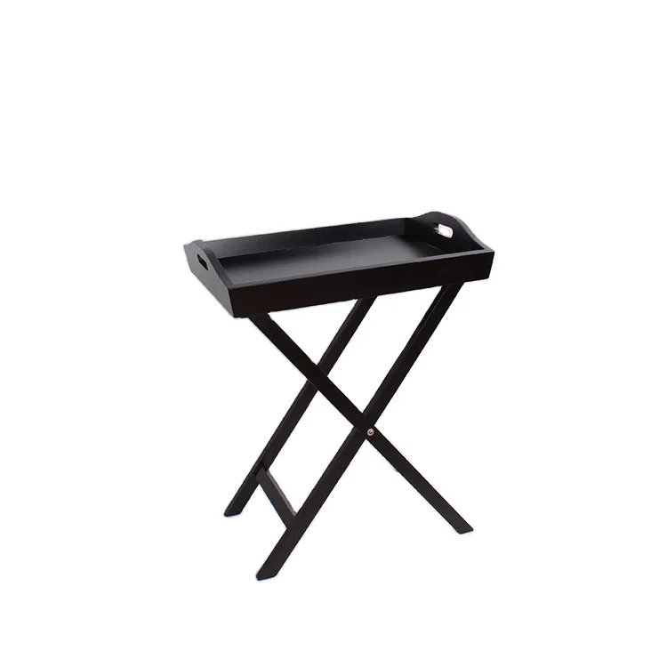 Classical Small Metal Round Side Tea Coffee Fold Night Stand Coffee Kitchen Tray Restaurant Table With Leg