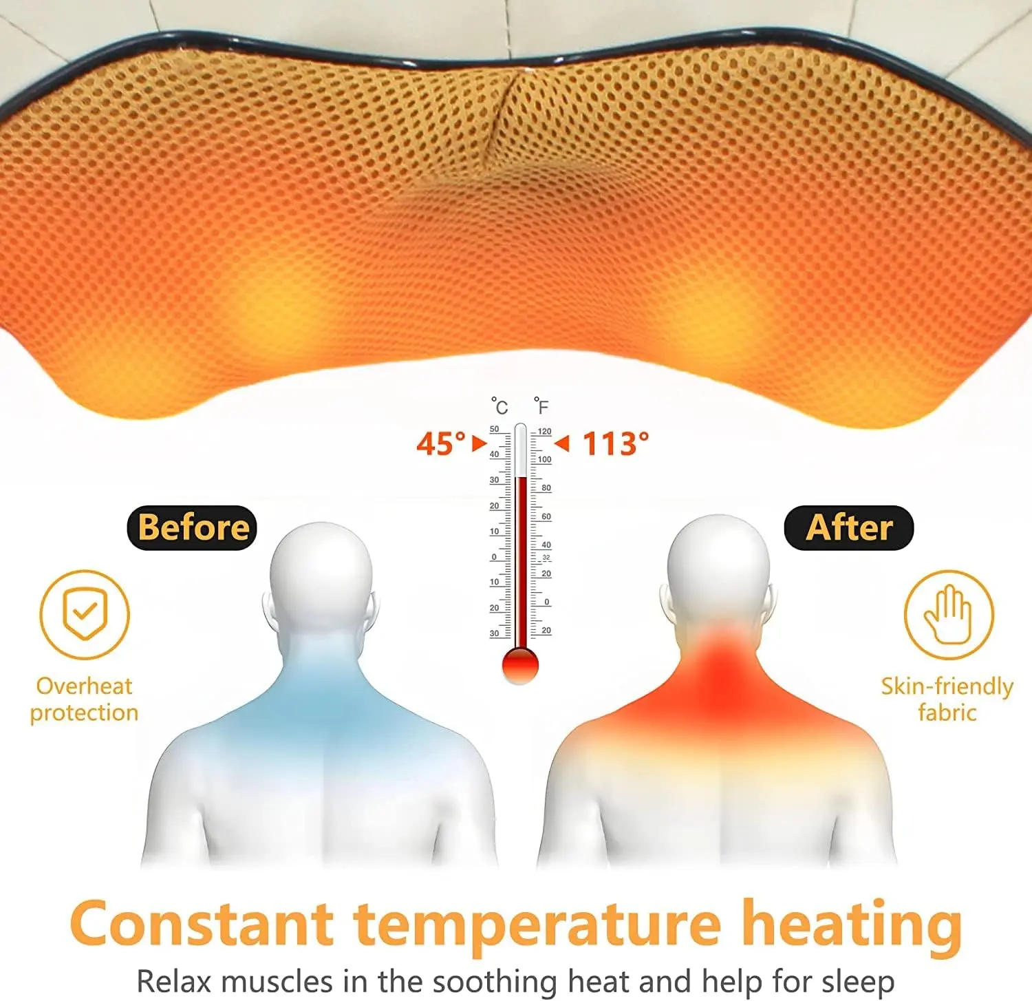 2024 High Quality Neck Massager Wireless Deep Tissue Kneading Shoulder Masajeador Neck and Shoulder Relaxer