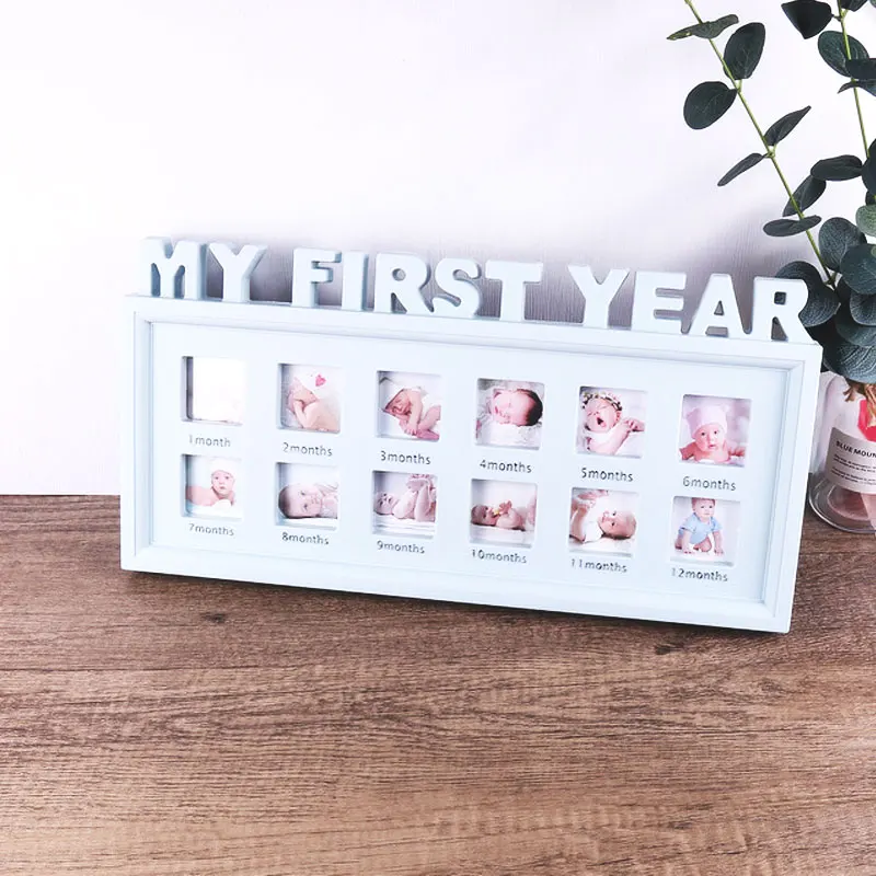 12-month growth frame suitable for baby boys and girls suitable for mothers to become or expect parents great baby milestone