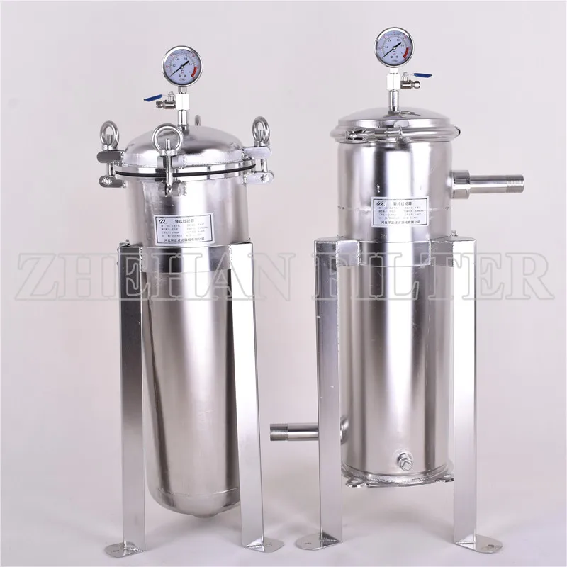 Ss bag filter housing/304 stainless precision filter for industrial liquid filtration