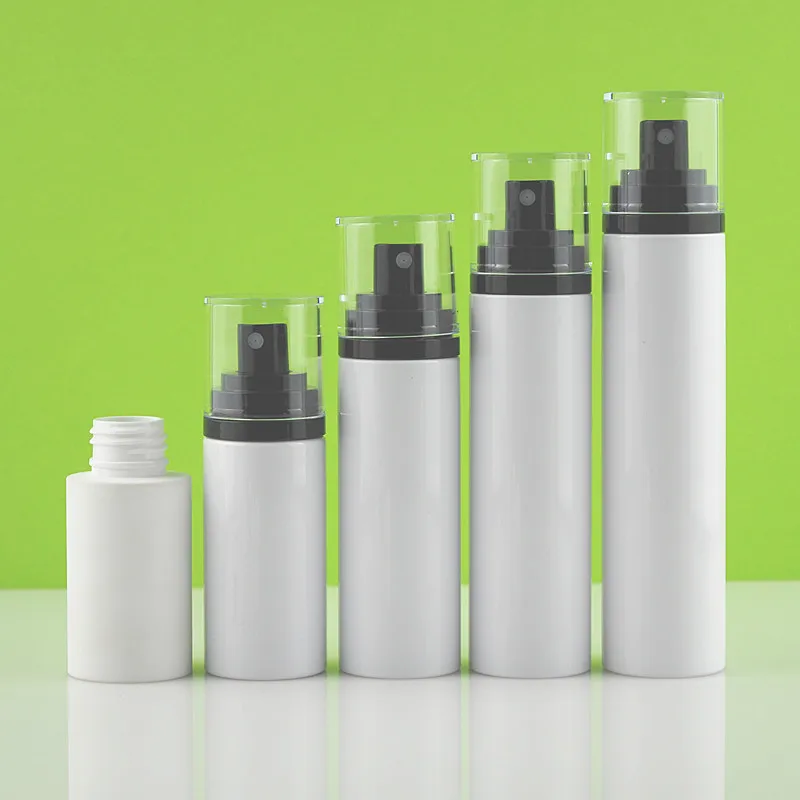 spray pump  PET plastic skincare  cosmetic PET firming serum bottle