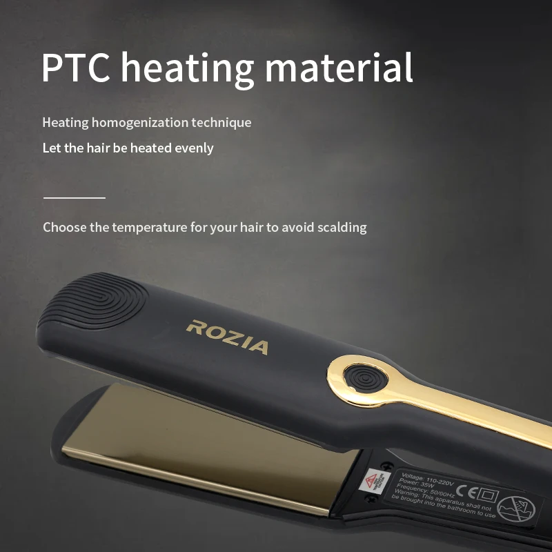 Rozia Ceramic flat Iron best professional mini flat irons hair straightener cream iron machine  hair  styling tools products