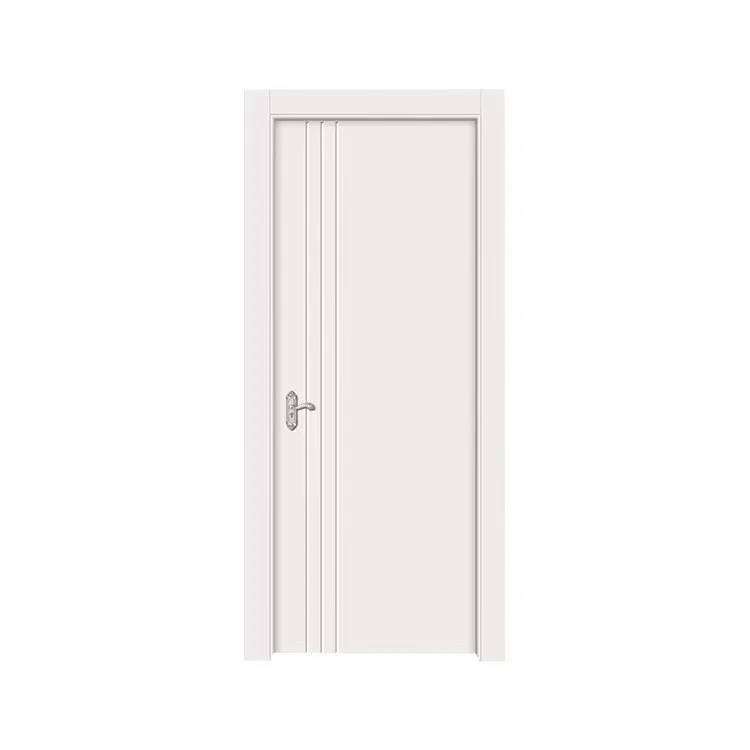 BOWDEU DOORS WPC Door Panel for houses interior Waterproof fireproof ABS/PVC/WPC door skin china door manufacture