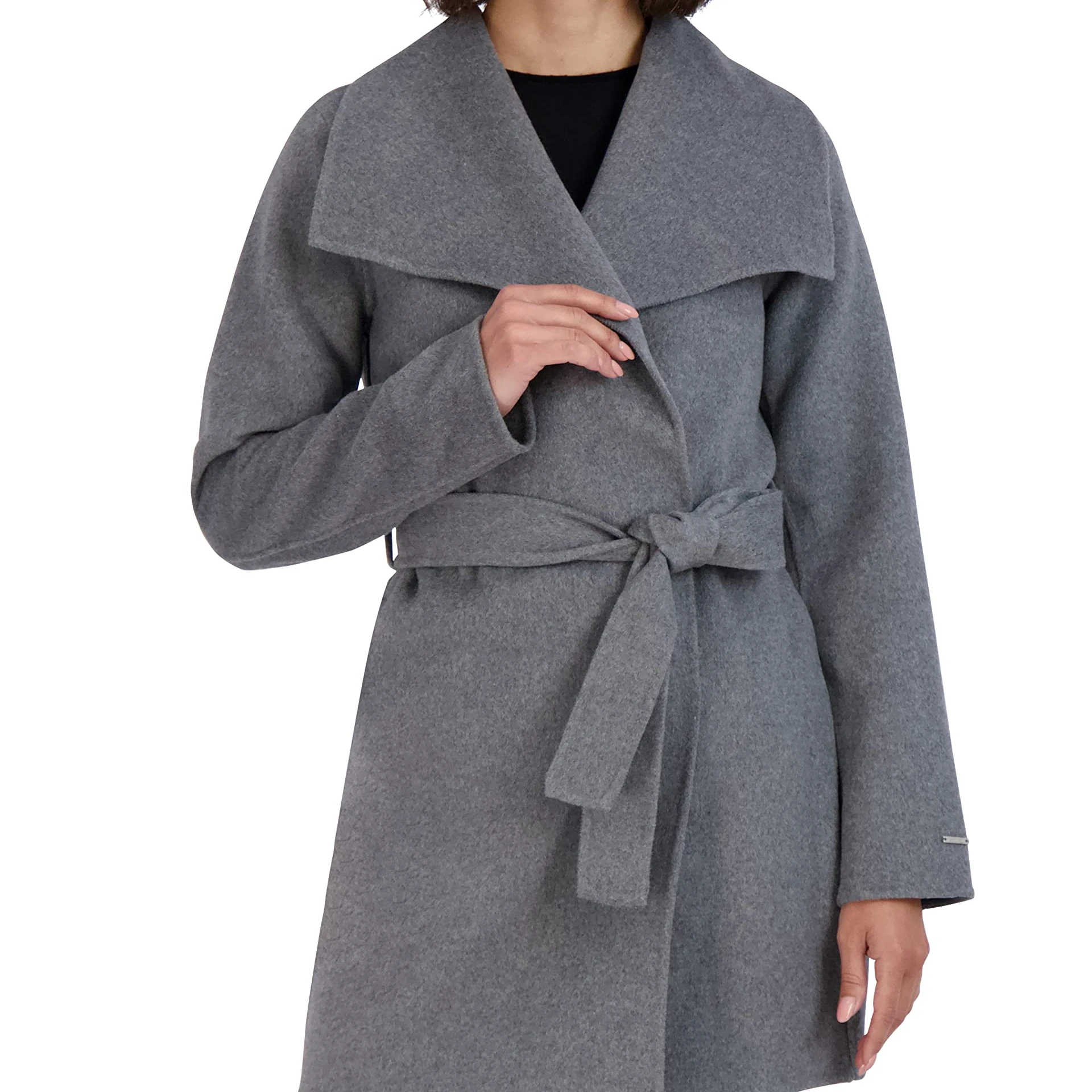 Ladies Lace-Up Wrap Coat