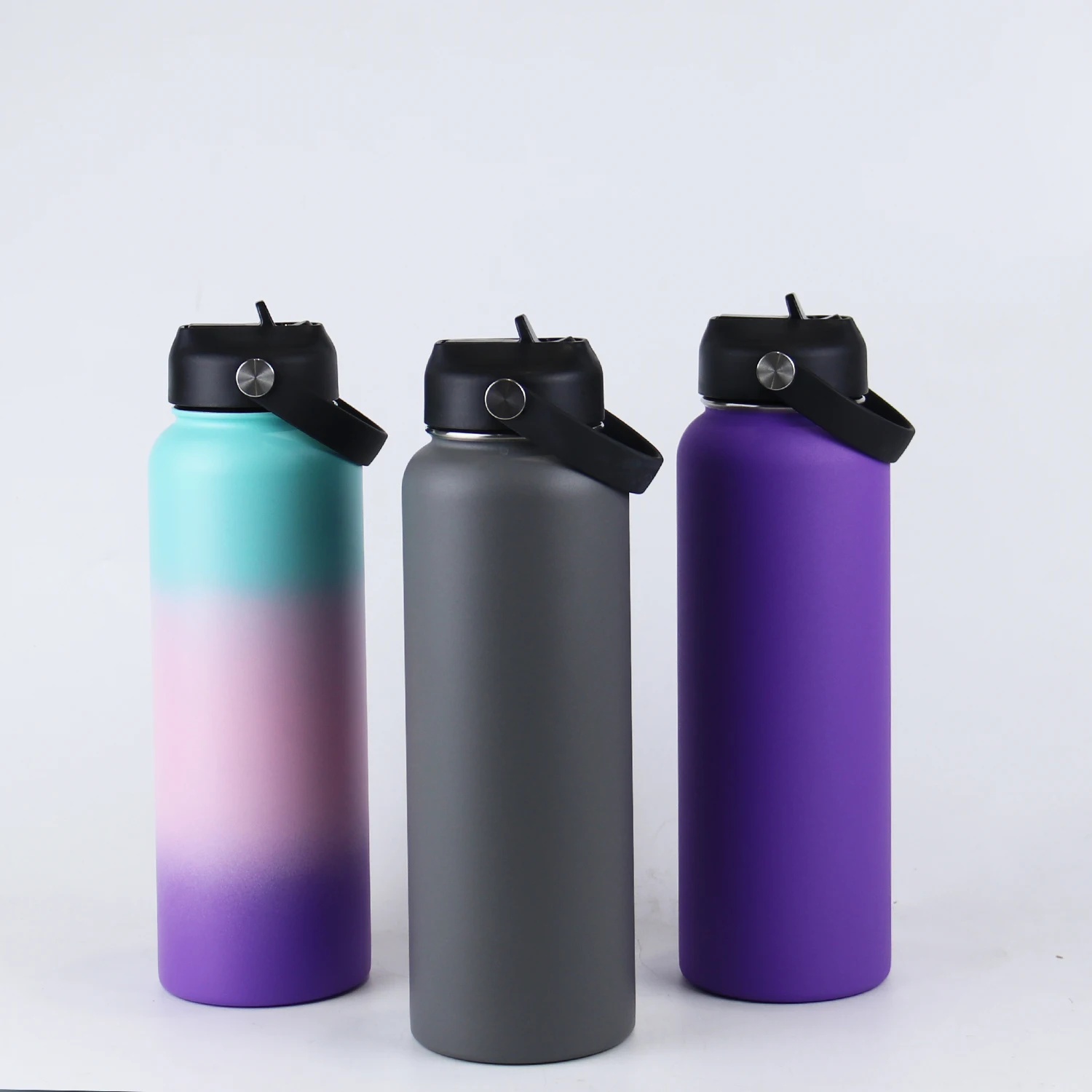 Bpa Free Water Jug 32/64oz Motivational Stainless Steel Gallon Water Bottle With Straw For Fitness Gym Sports