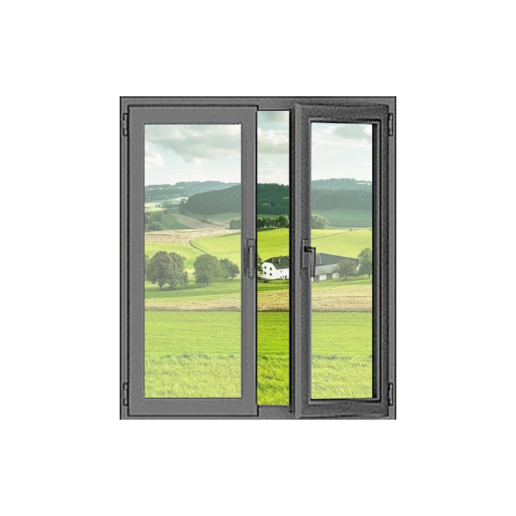 Modern impact resistant design Double glazed Windows soundproof upvc casement Windows