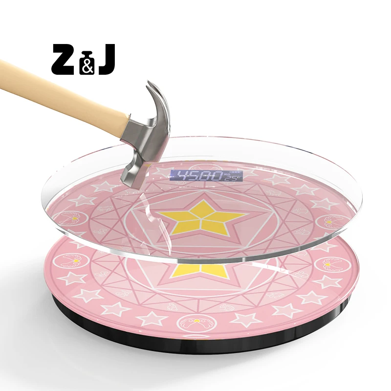 2023, новый дизайн, круглые электронные весы для ванной комнаты, красочные круглые цифровые весы, низкая цена