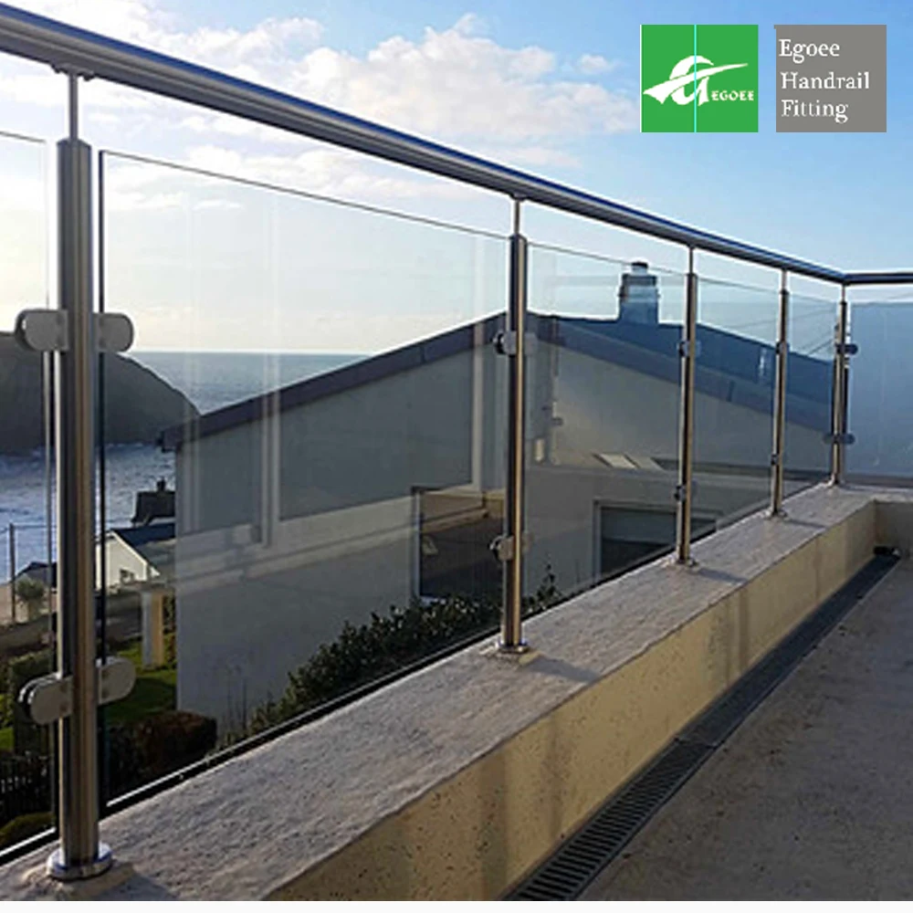 304 316 Stainless Steel Railing Materials Balcony Balustrade Handrail Accessories Fitting Bracket Holder For Stair Decoration