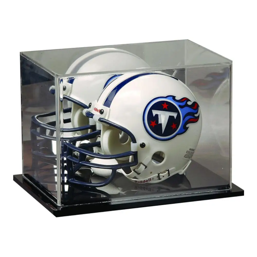Plexiglass Sports Display Cases Clear Acrylic Football Mini Helmet Display Case