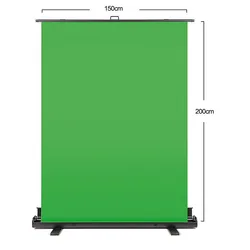 Floor Up  Background Green 150x200cm  Pull Stand Green Screen for live show