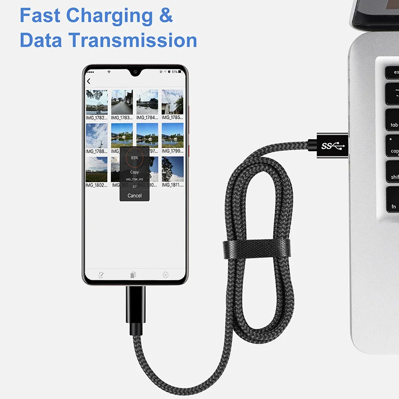 Кабель для быстрой зарядки USB 2 0 type A male to
