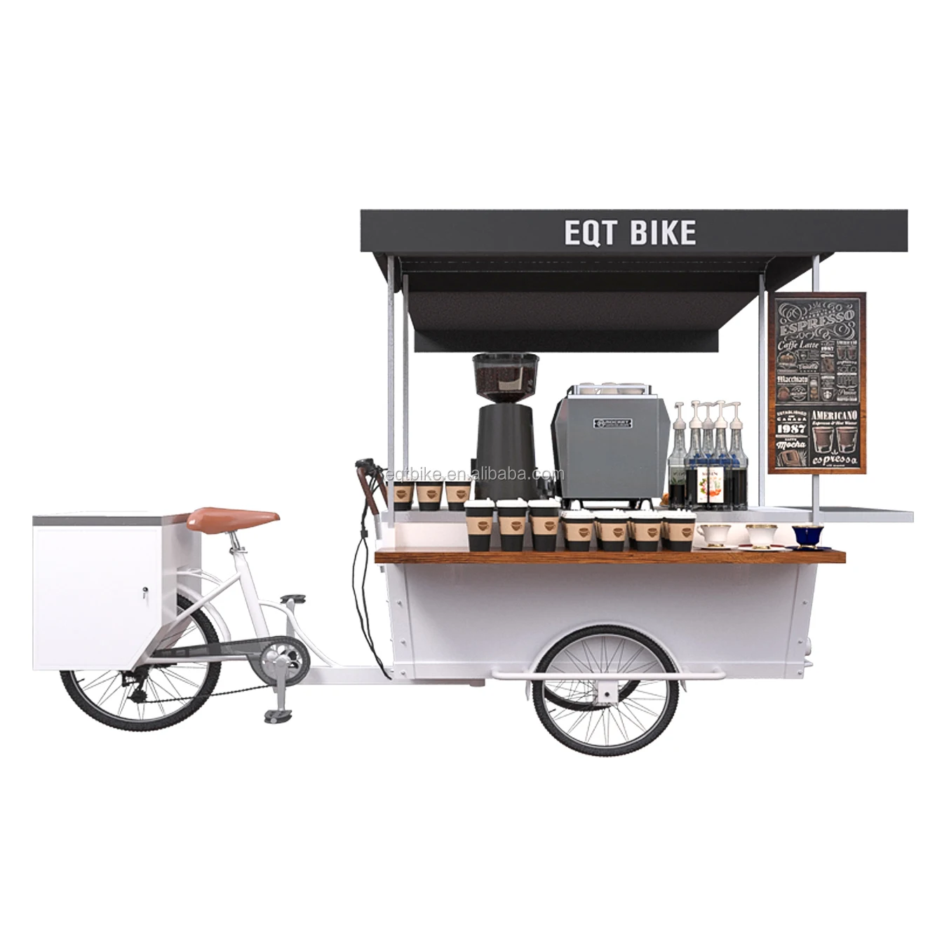 Electric Mobile Food Cart Food Bike Coffee Bike For Sale