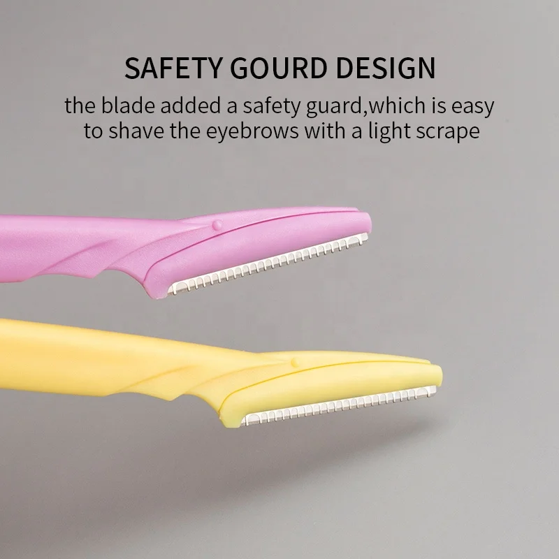 Customized disposable dermaplane skin care tool eyebrow razor blades