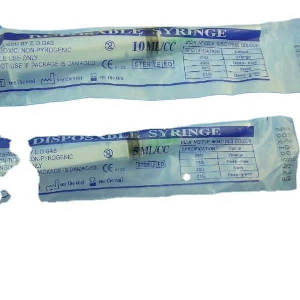 Disposable Medical Syringe 5ml. 10m, 20ml, 50ml