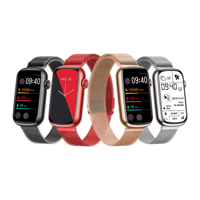 1.47 inch 326PPI aluminum alloy HM08 smart watch bracelet double straps weather forecast call reminder find phone smart wear