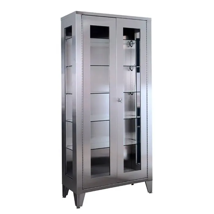YL021 Hospital Furniture Guangdong Factory for Sale Medical Stainless Steel Furniture Storage Cabinet