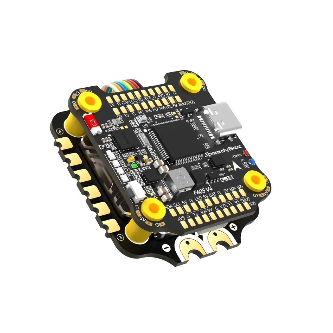 SpeedyBee F405 V4 BLS 60A 30x30 FC ESC Stack STM32F405 Контроллер полета BLHeli S J-H-50 4IN1 для FPV Вольная модель дрона
