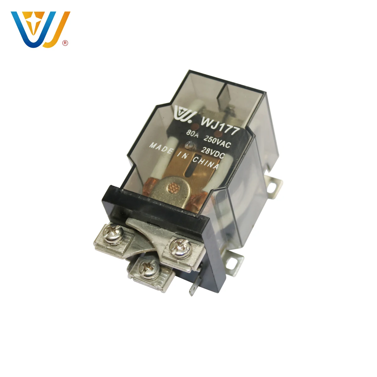 WJ177 при помощи крепления с винтом JQX-60F 220VAC 24VDC 80A твердотельное реле мощности для стабилизатора