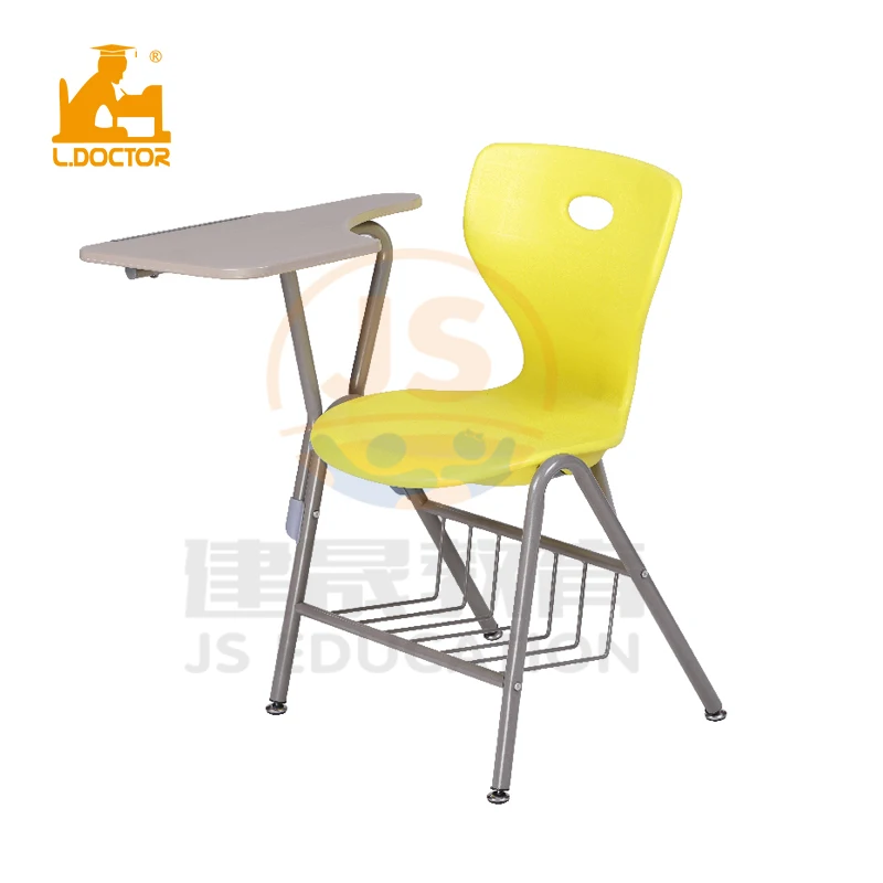 student chair with writing pad for school