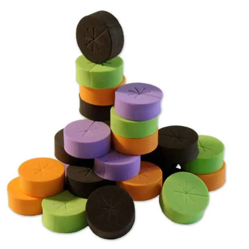 Clone Collars, Neoprene Inserts 2 inch for Clone Machines and 2 in Net Pots in Hydroponic Systems Green Color 75 Pack (6-Colors-