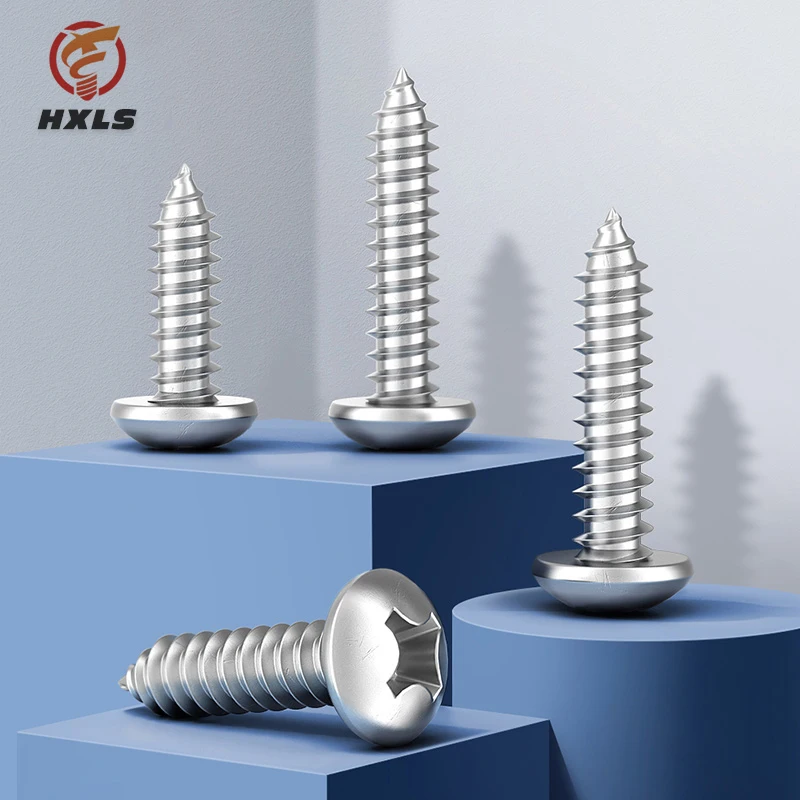 High quality SS304 SS316 Stainless steel din7981 pan head self tapping screw