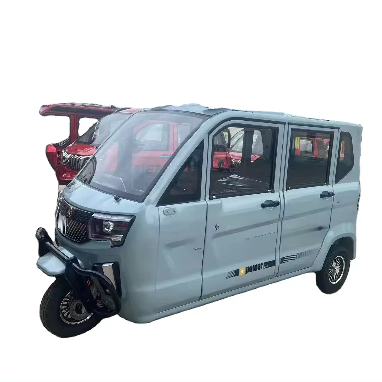 safety and best price 3 People Electric Tricycle Passenger Closed Electric Tricycles