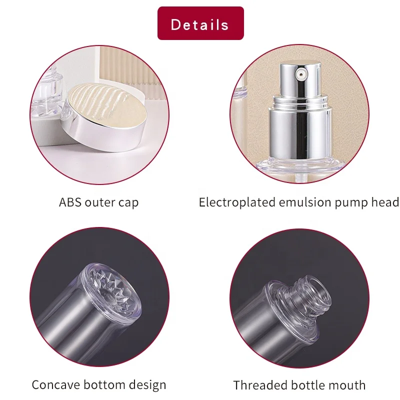 Wholesale customized 30g 50g cream bottle 100/125/150ml pet plastic sunscreen spray lotion pump skincare bottle set
