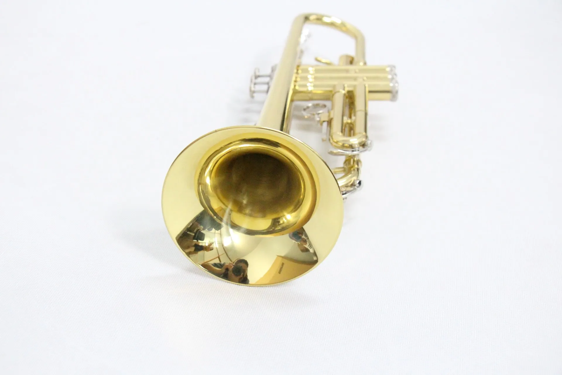 Wholesale bb tone trumpet and professional trumpet mouthpiece for sale with musical trumpet cases bag and cleaning kit