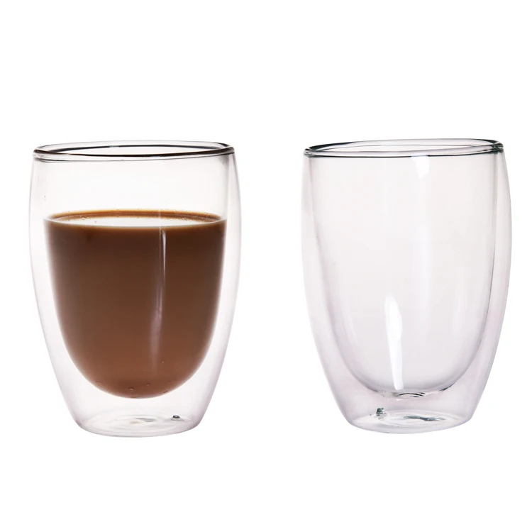 Оптовая продажа от производителя стеклянная чашка с двойными стенками посуда