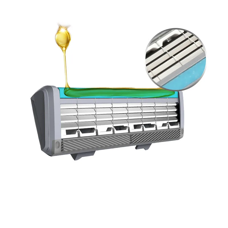 4 Layer Shaving Razor Blade With Stainless Steel Eco Friendly Best Sell Razor Blade