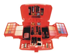 Оптовая продажа, индивидуальная торговая марка, красочная модная косметичка, набор для макияжа