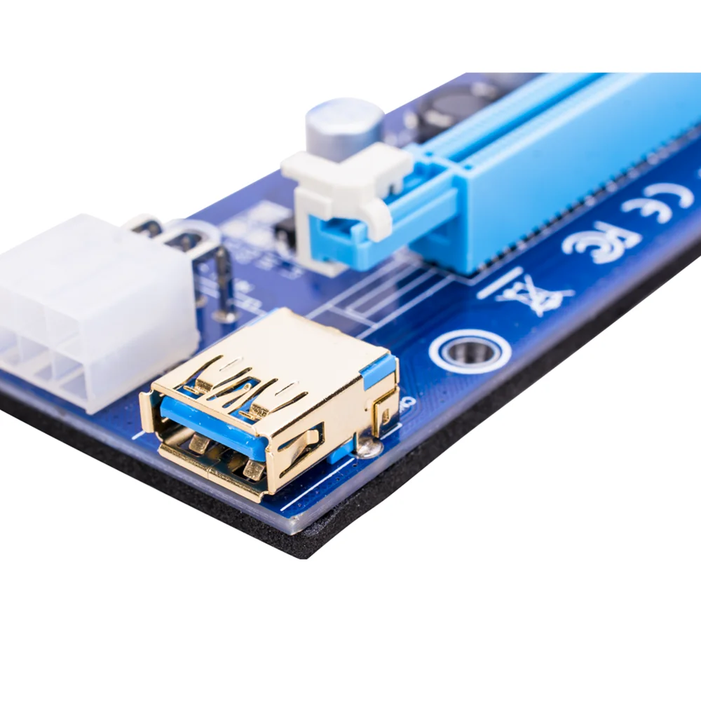 Высококачественный PCI Express адаптер Pcie Riser Ver 009s 1x до 16x 009 расширитель