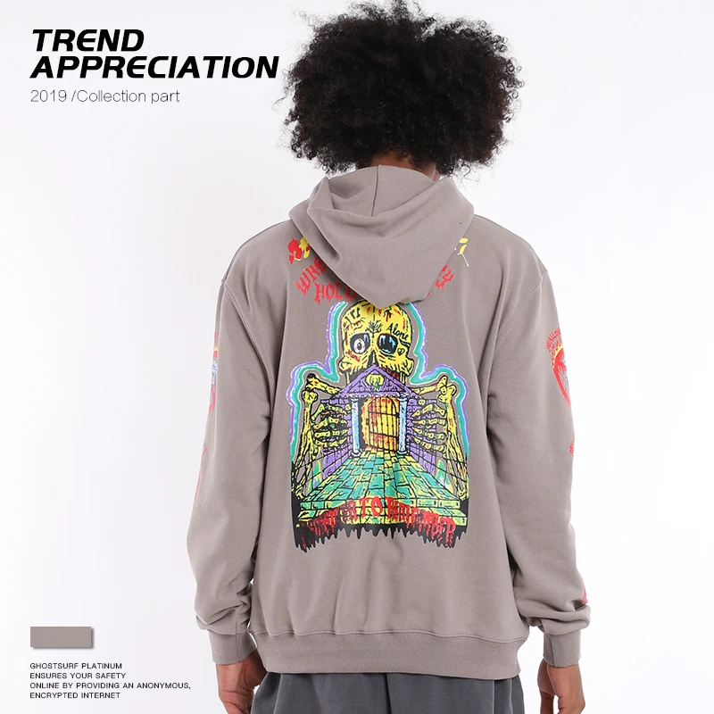 
OEM Streetwear Clothing Factory Custom Sublimated Logo Printing Hoodie 