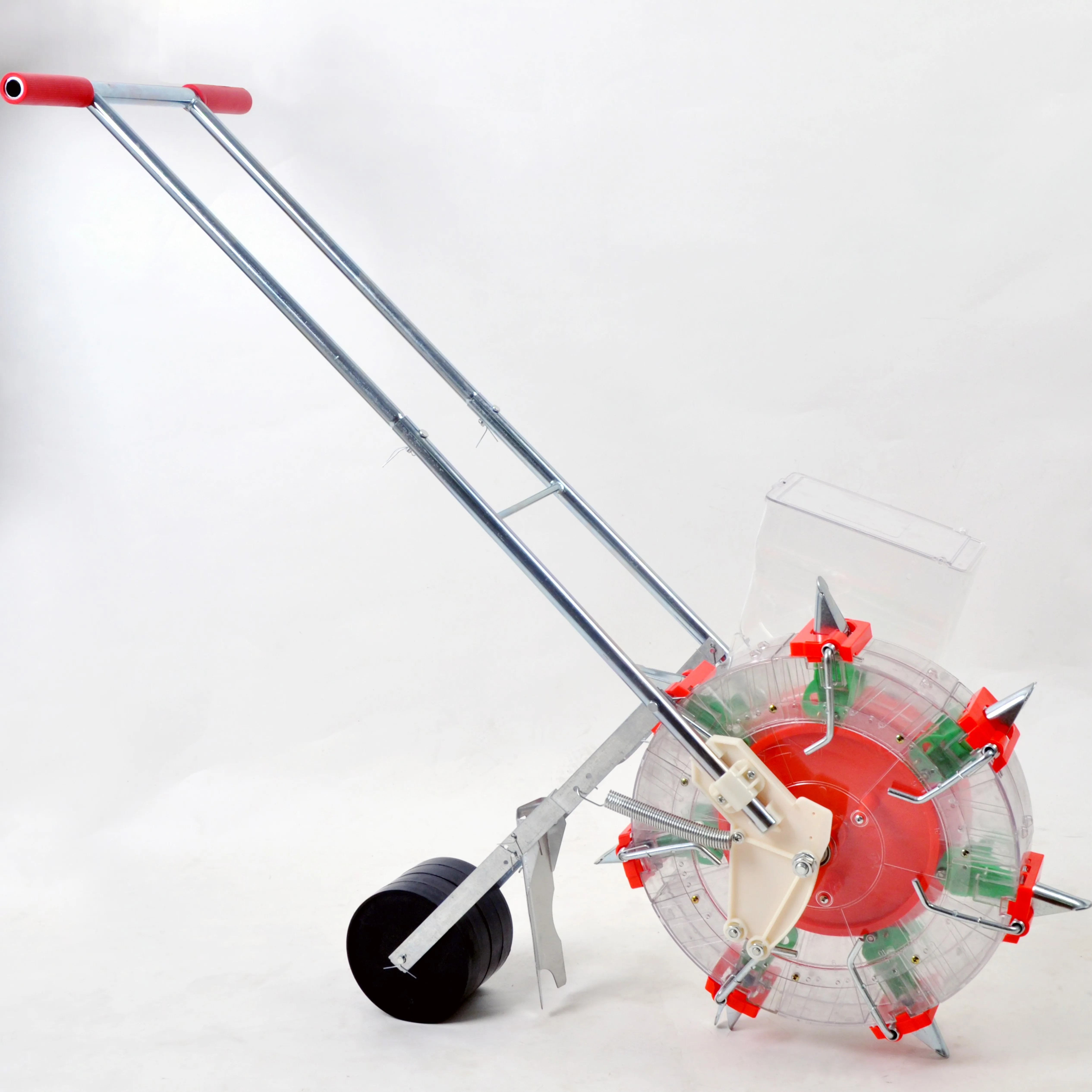 
A hand push seeder that grows corn, peanuts, cotton, and soybeans 