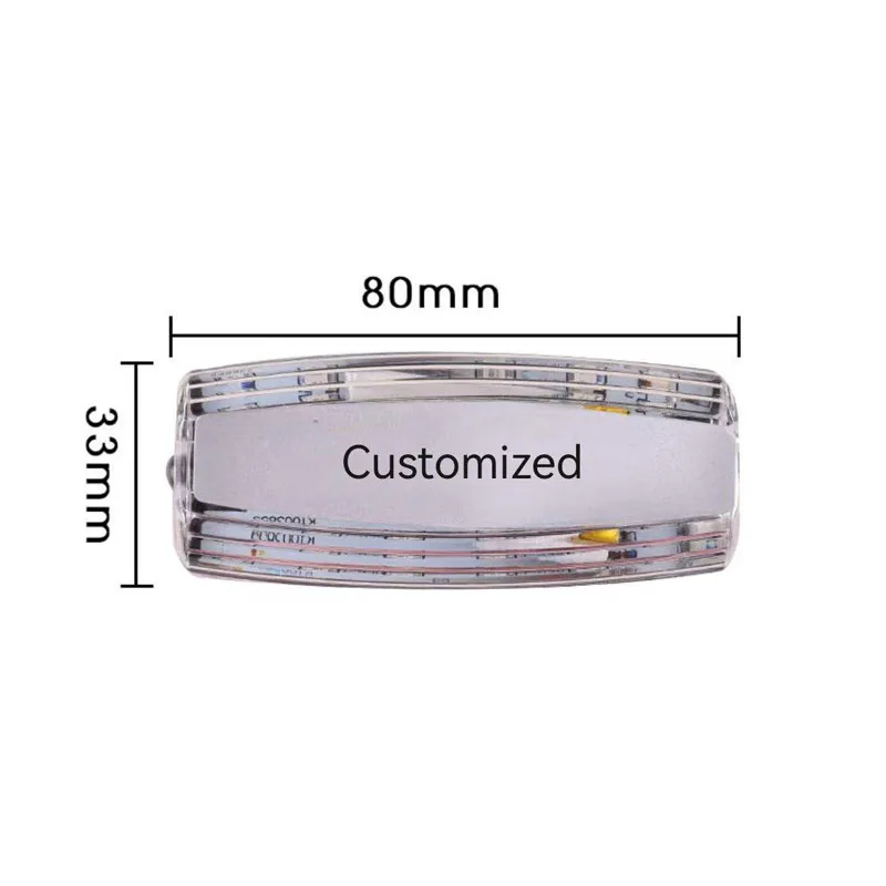 Red Blue White Light Charging LED Multifunction Clip Flashing Warning Safety Shoulder Light Emergency Lighting