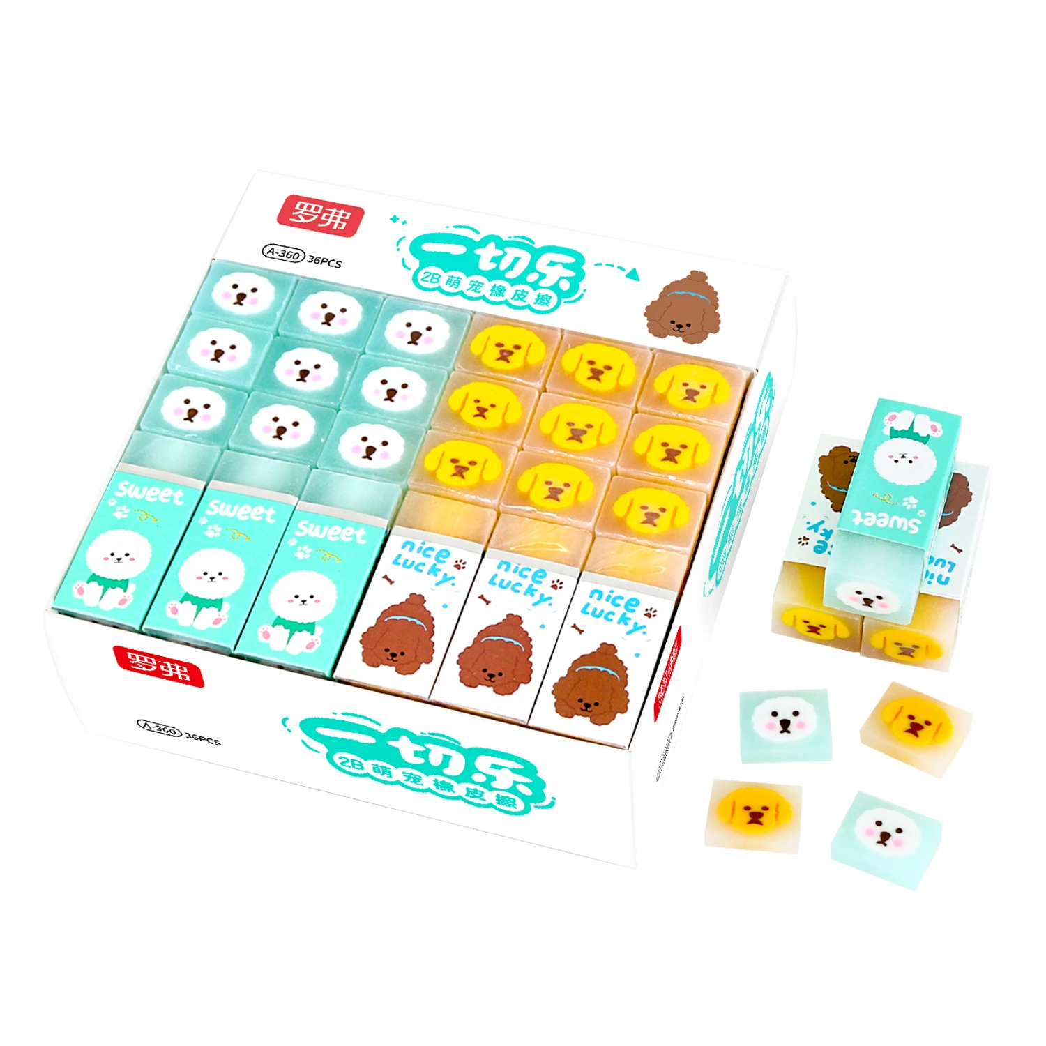 Cool erasers in stock up to 50% off promotion season back to school erasers