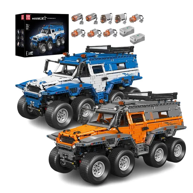 Mould King 13088 13089 Technical Car Building Block MOC-5360 Avtoros Shaman 8x8 Car Set Assembly Brick Toys Kids Christmas Gift