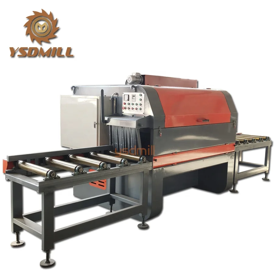 Multi rip saw machine timber edger wood blade saw mill log multiple ripsaw
