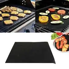Reusable Easy to Clean Barbecue Grilling Accessories Heavy Duty BBQ Grill Mats Non Stick, BBQ Grill Baking Mats