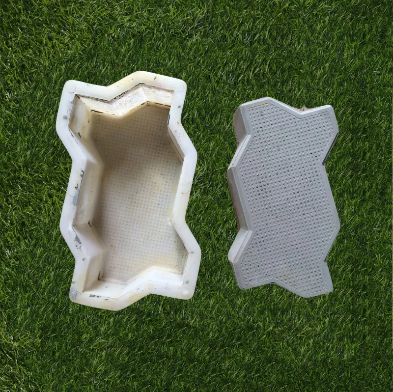 Factory sale Plastic Interlock Paver Mould Plastic Garden Path Paver Stone Concrete Mold