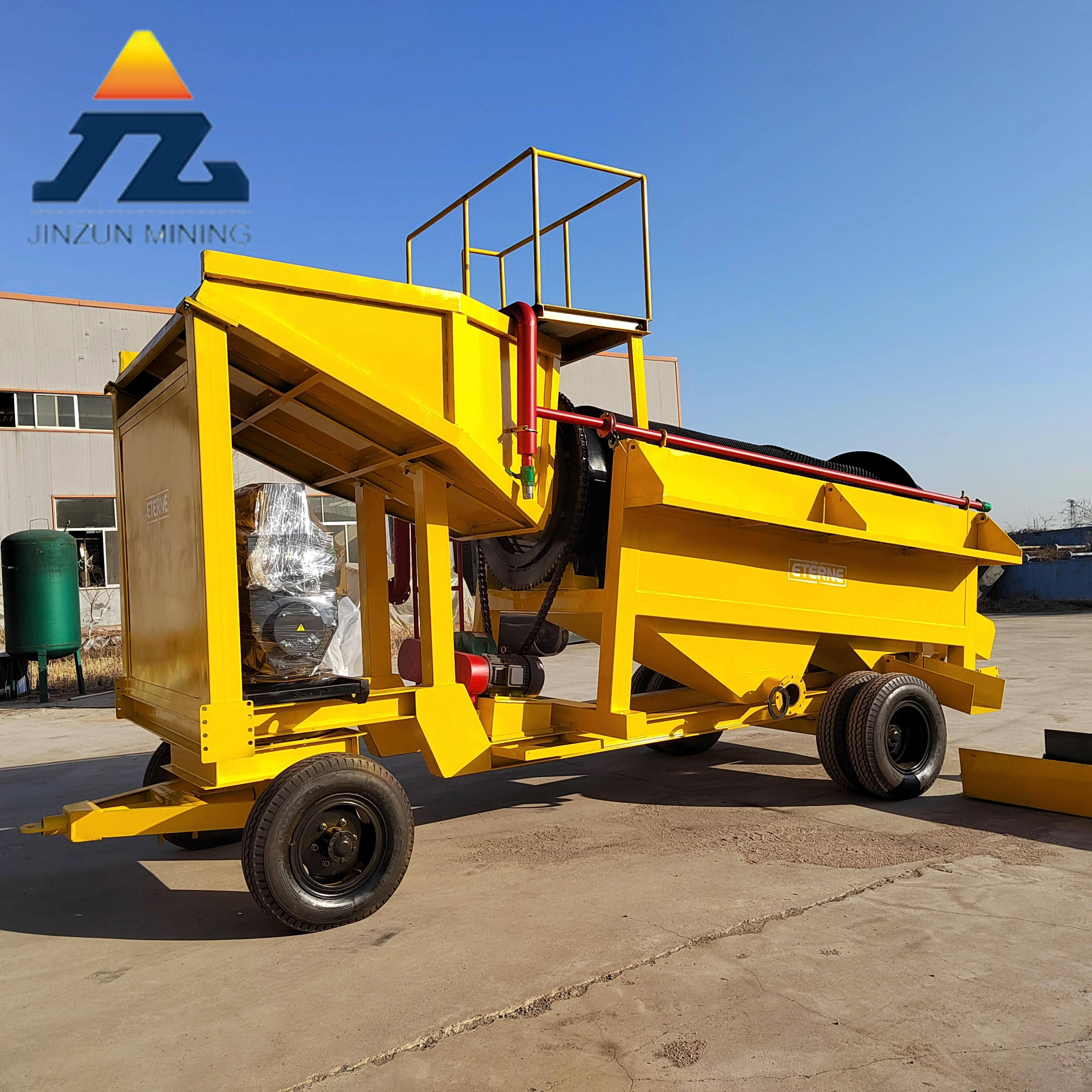 Diesel Generator Powered Mobile Alluvial Gold Separating Machine