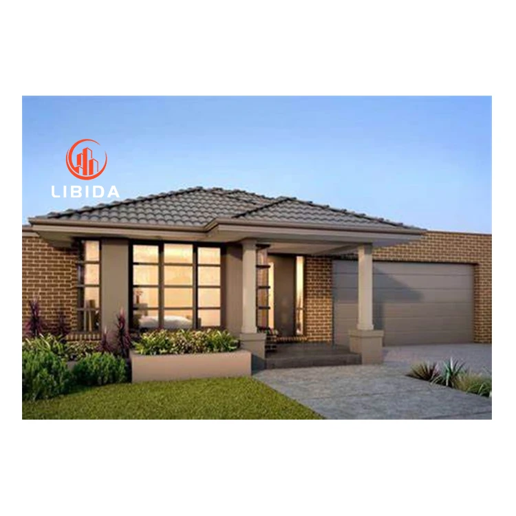 Modern and luxury design light steel fame prefabricated house villa modular home with 4 bedrooms and 4 bathroom for sale