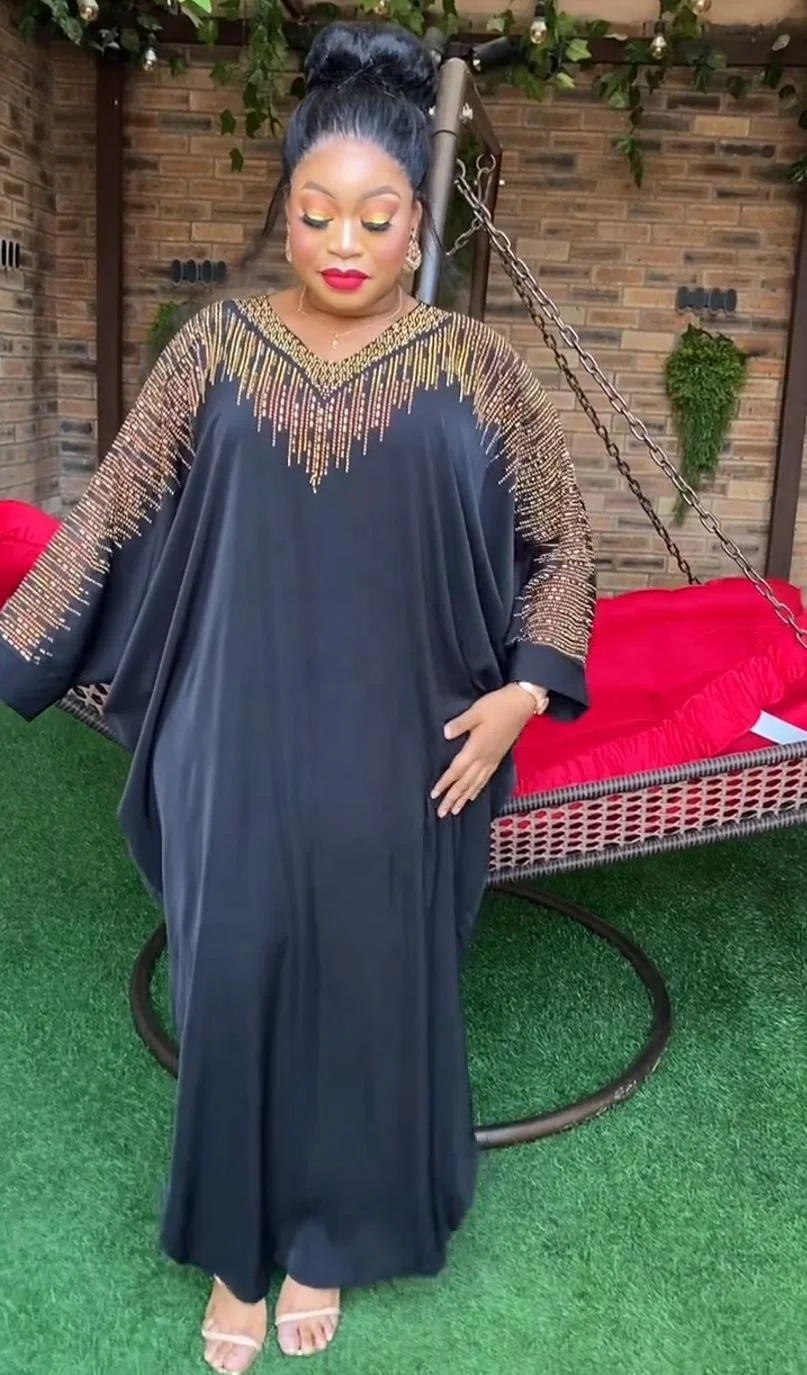 China wholesale latest style  turkish muslim dress beaded abaya beaded kaftan dress