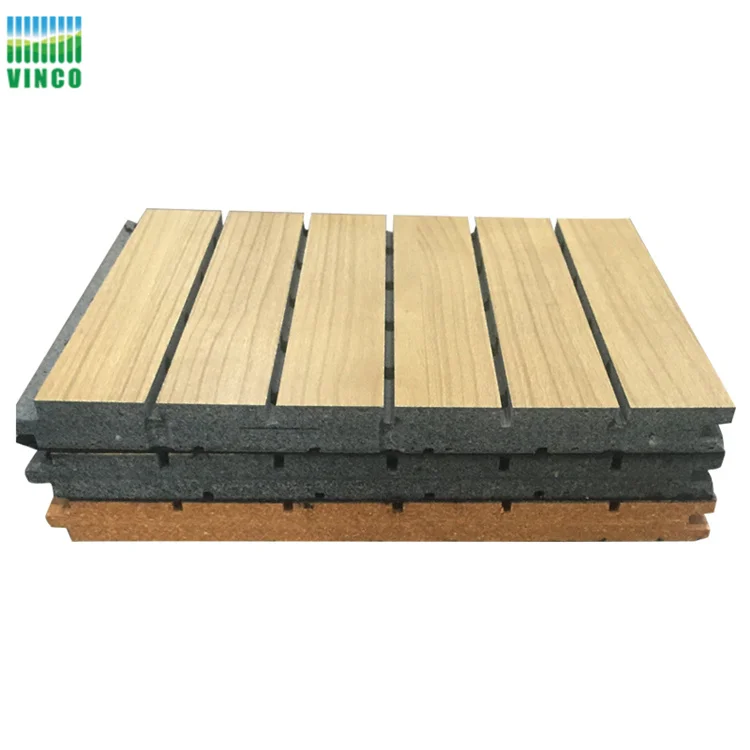 Waterproof high quality acoustic sound board Timber panel and acoustic slat wall panel for confrence room