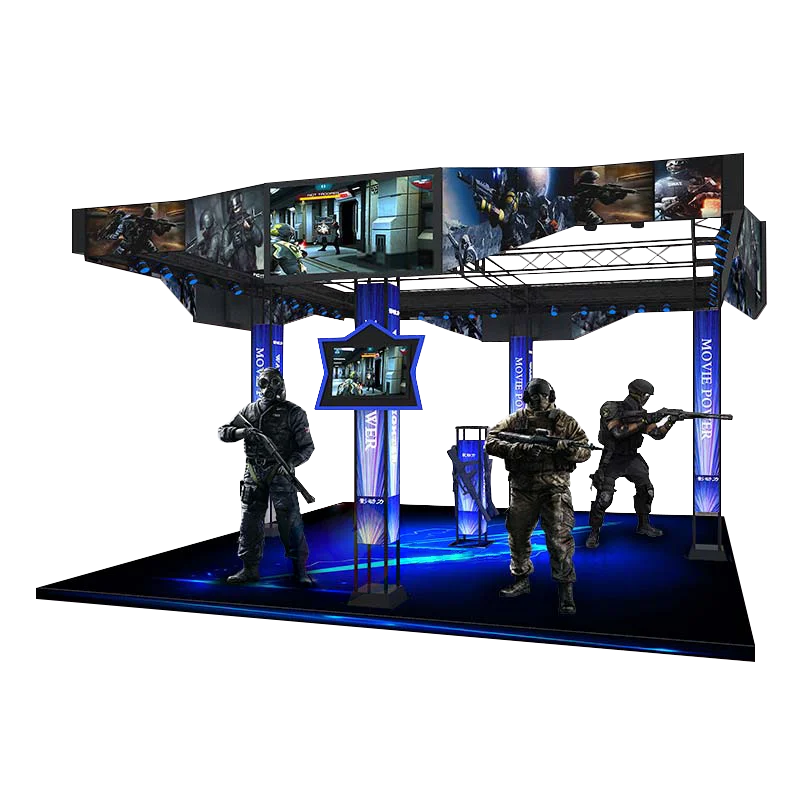 Popular Hologate VR CS Shooting VR Simulator Multiplayer Game Walk Platform Interactive 9D VR